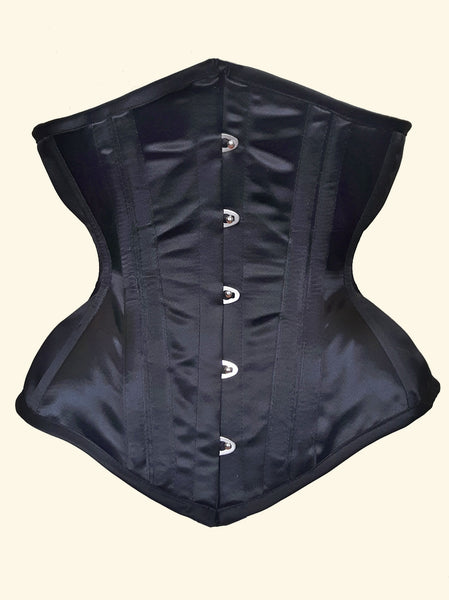 Classic underbust black corset