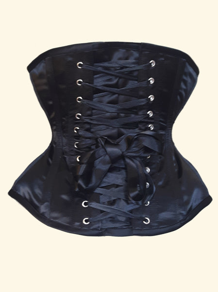 classic underbust black corset