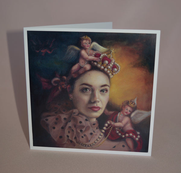 Crowns and Cherubs greeting cards by Katie Ray 