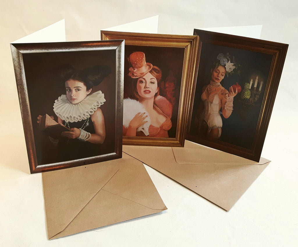 Burlesque Inspired Greetings Cards