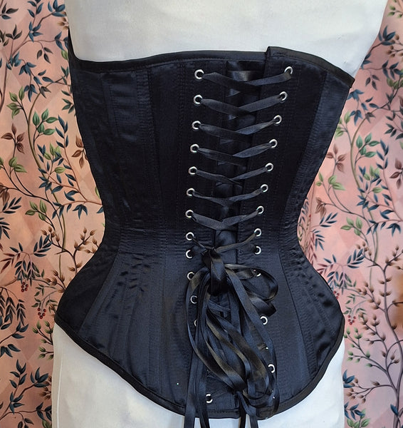 Sweetheart Overbust Corset with zipper front or busk.