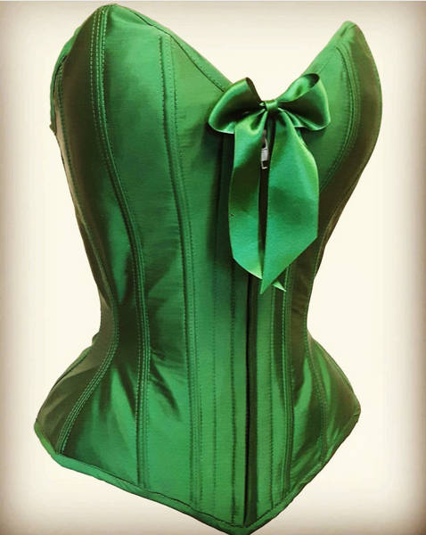 Sweetheart Overbust Corset with zipper front or busk.