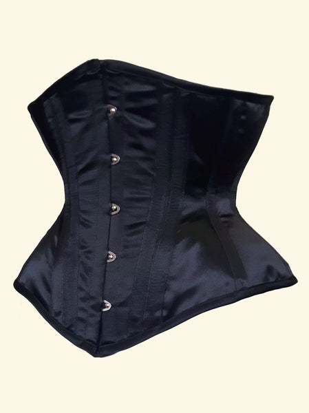 classic underbust black corset