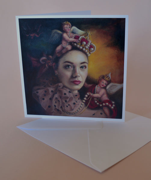 Crowns and Cherubs greeting cards by Katie Ray